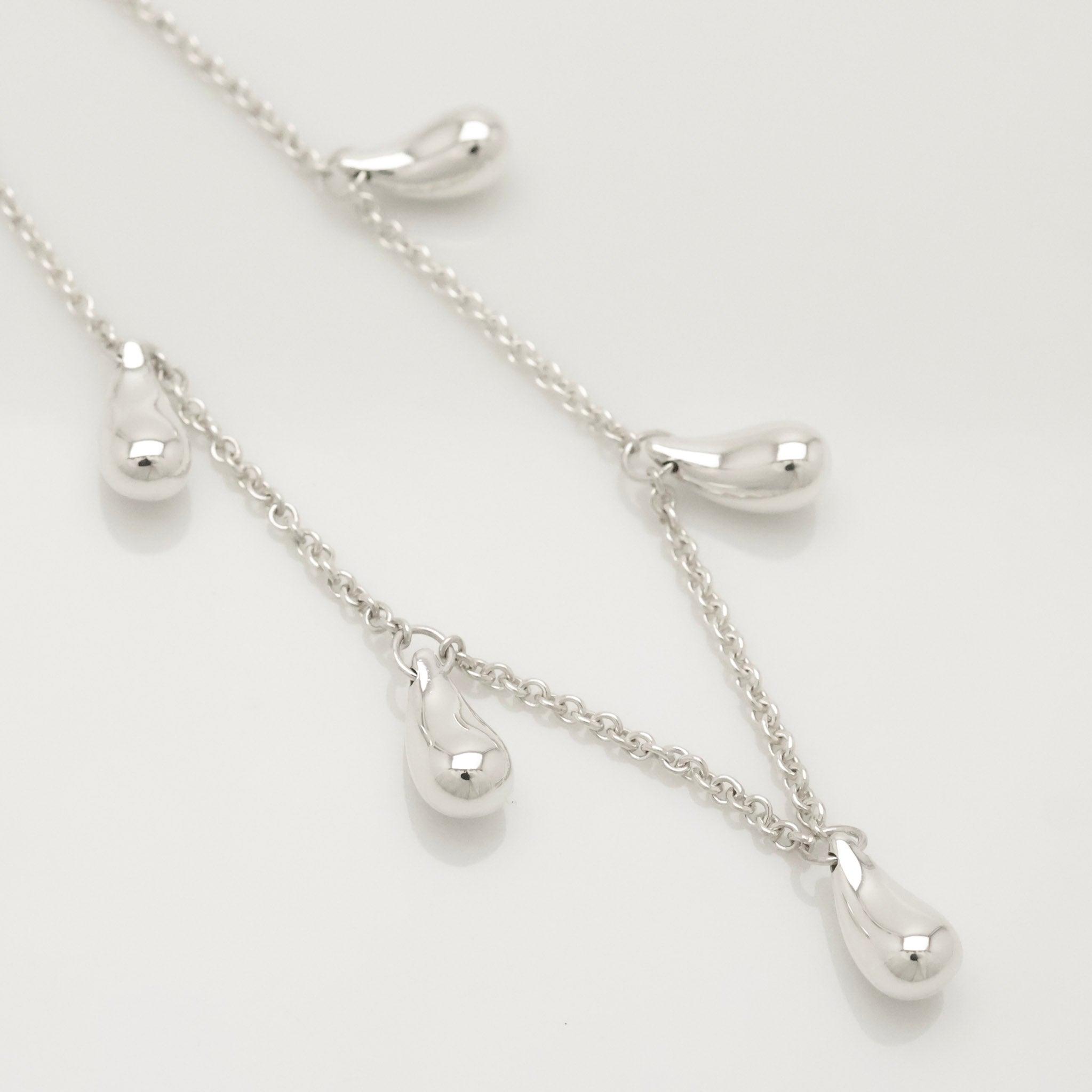 Tiffany & Co. Peretti Five 5 Teardrop Bracelet Sterling Silver 925