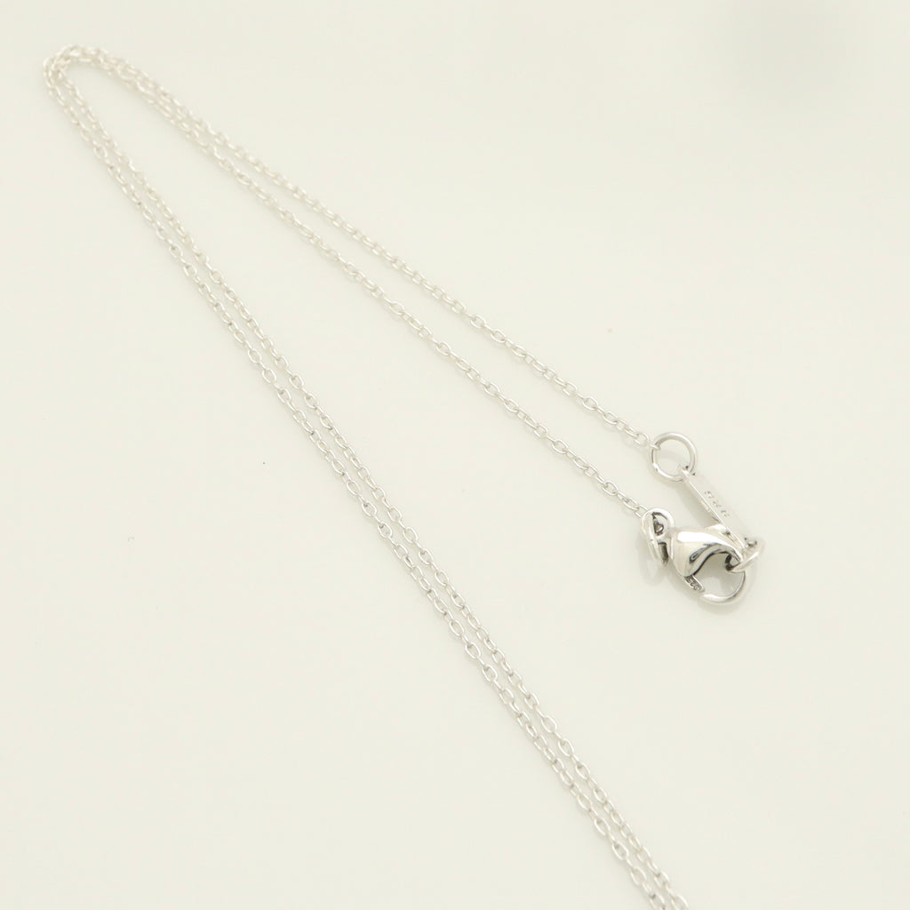 Tiffany & Co. Puff Heart Dangle Pendant Necklace Sterling Silver 925