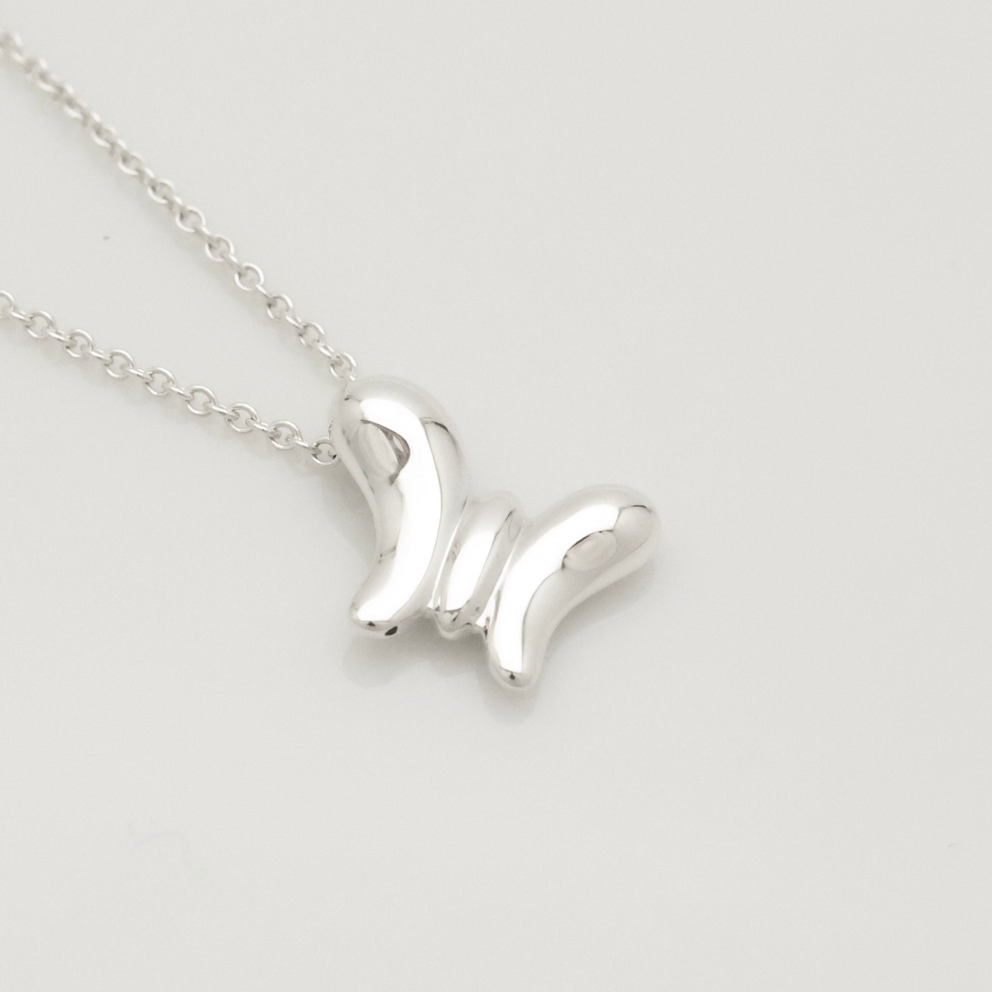 TIFFANY&Co. ミニ バタフライ 蝶 ネックレス AG925