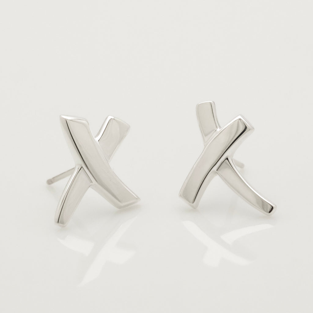 TIFFANY&Co. キス クロス パロマピカソ スタッド ピアス AG925