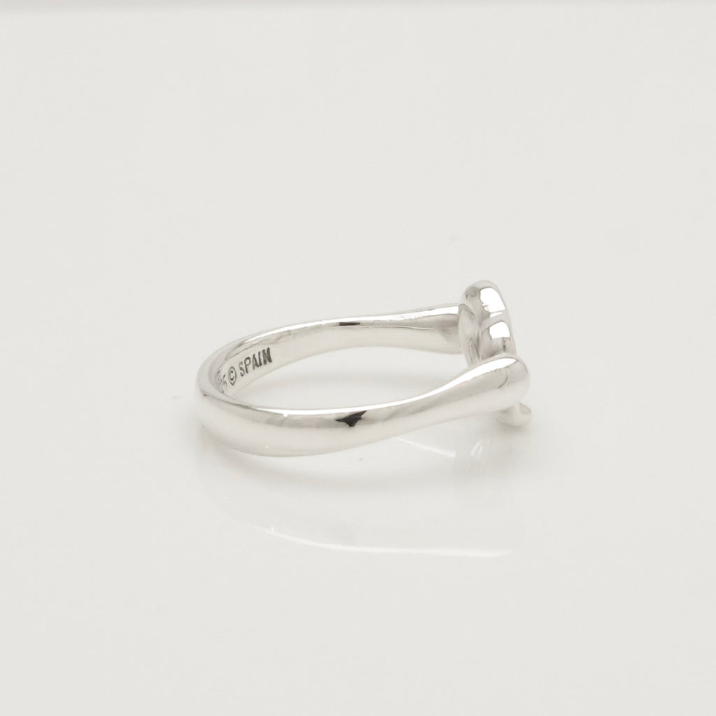 Tiffany & Co. Elsa Peretti Open Heart Ring Sterling Silver 925