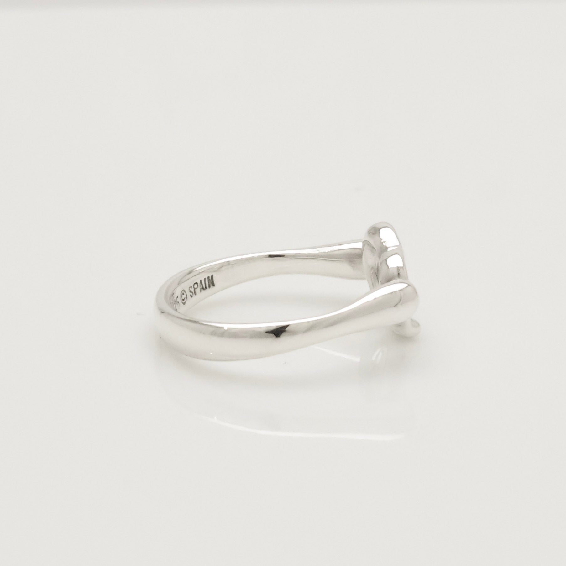 Tiffany & Co. Elsa Peretti Open Heart Ring Sterling Silver 925