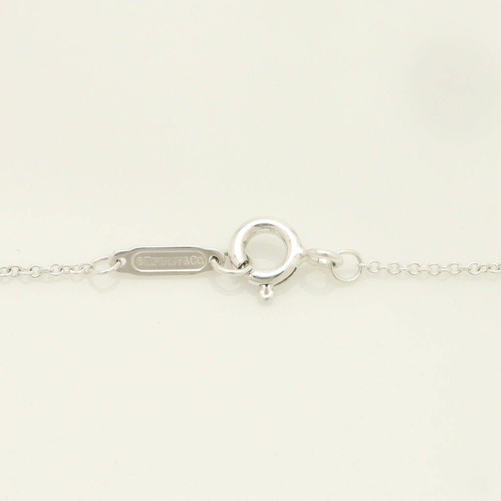 Tiffany & Co. Puff Heart Dangle Pendant Necklace Sterling Silver 925