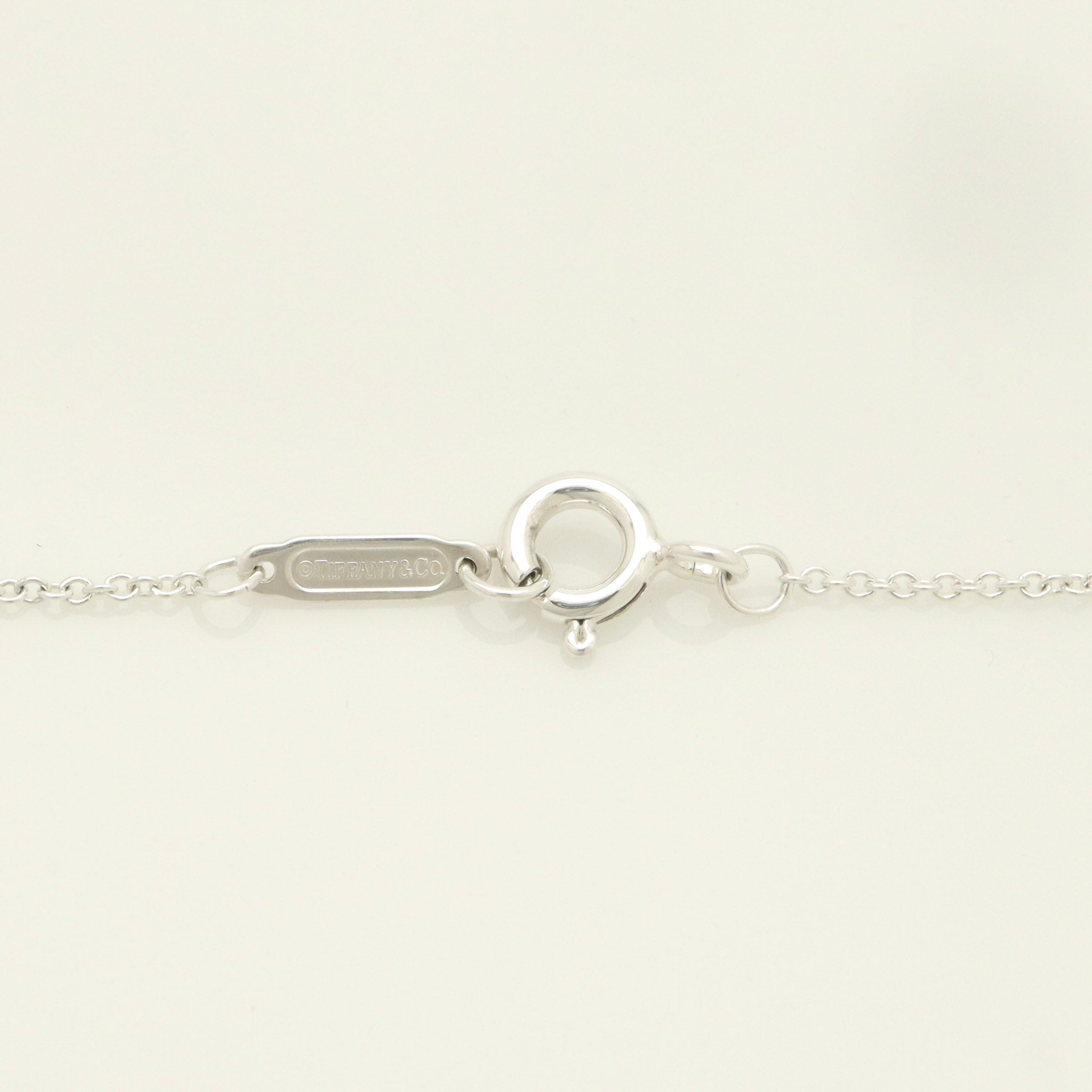 Tiffany & Co. Puff Heart Dangle Pendant Necklace Sterling Silver 925