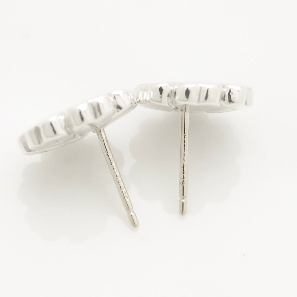  Tiffany & Co. Picasso Crown of Heart Stud Earrings Sterling Silver 925 