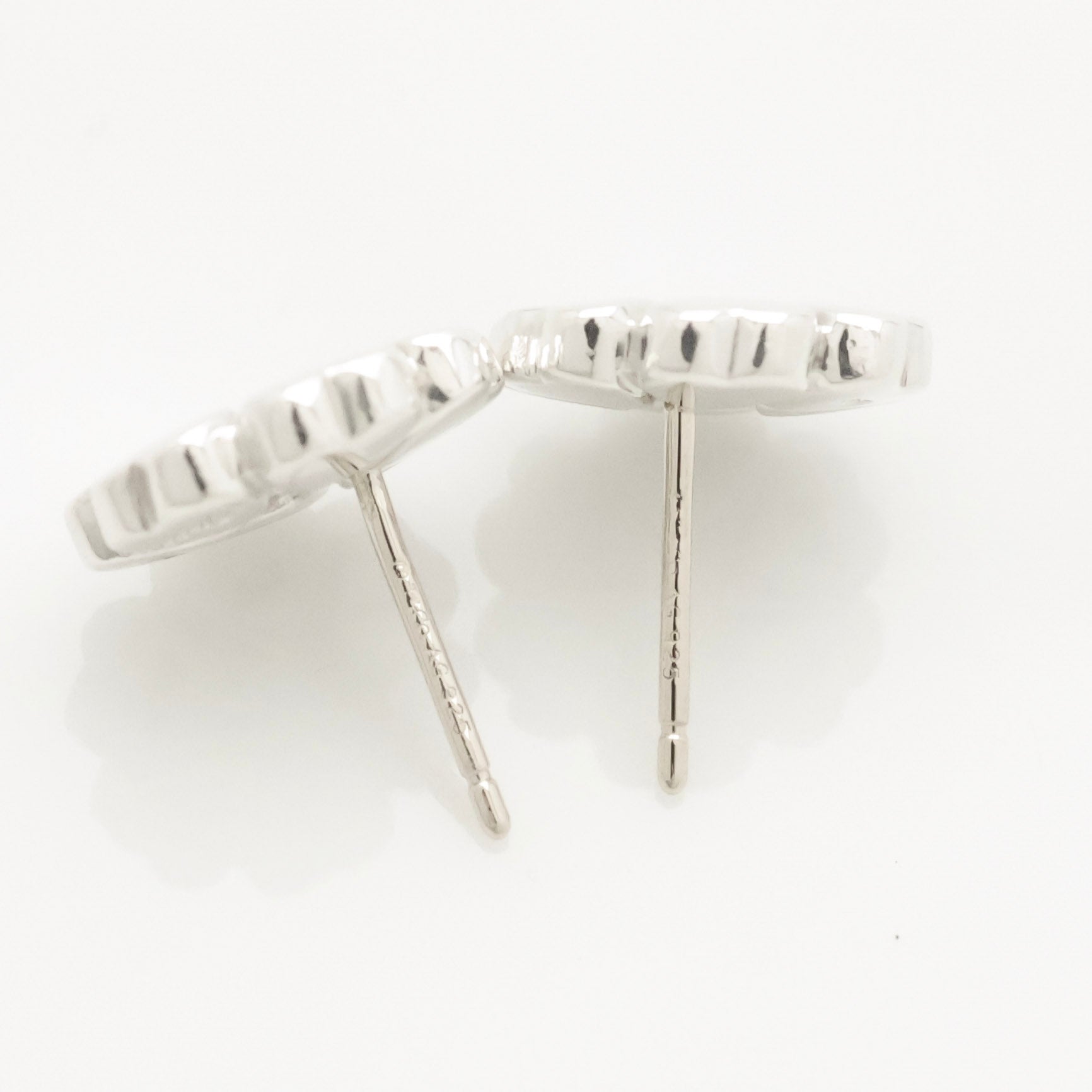  Tiffany & Co. Picasso Crown of Heart Stud Earrings Sterling Silver 925 