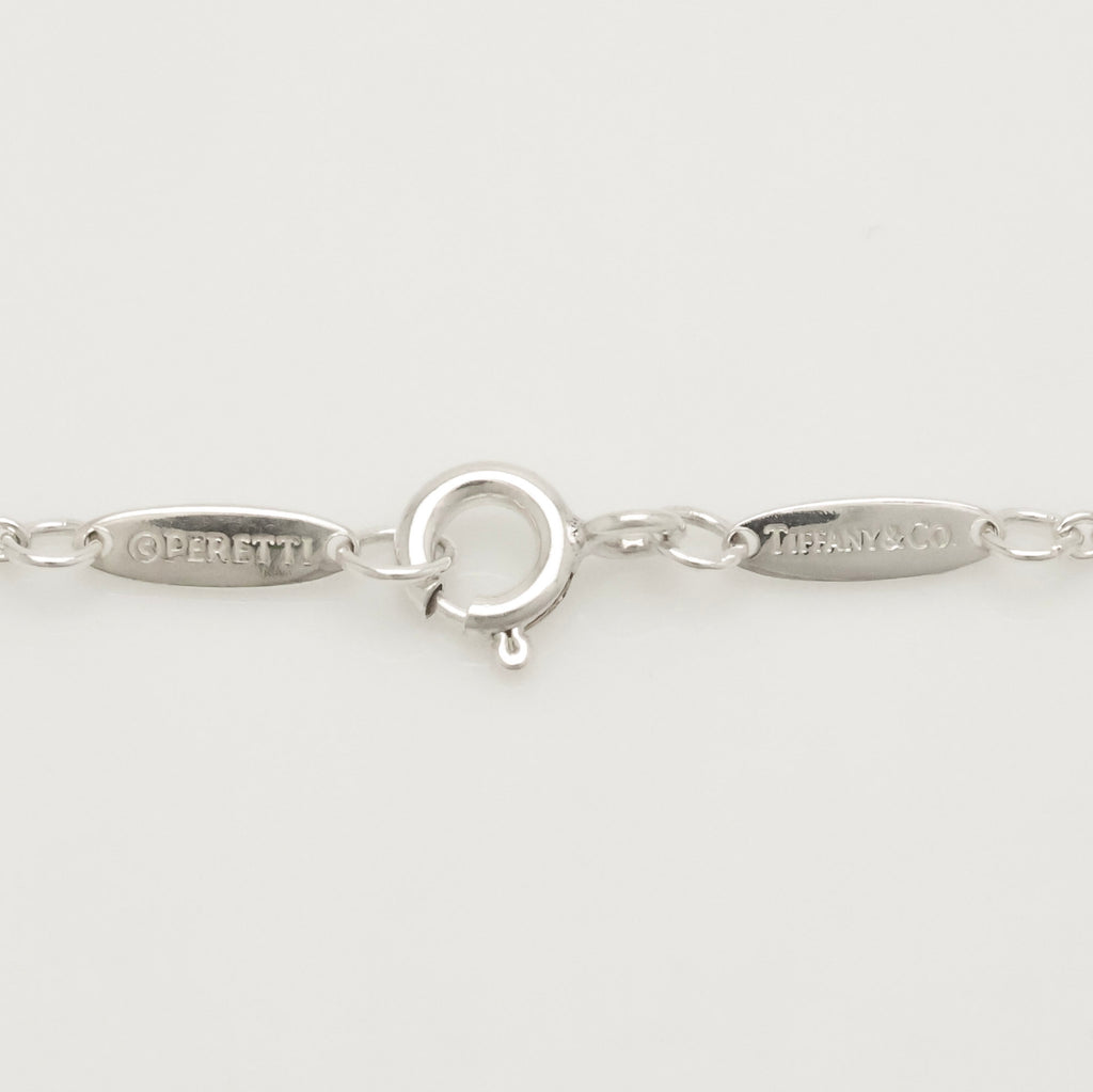 Tiffany & Co. Open Heart Pendant Necklace Sterling Silver 925