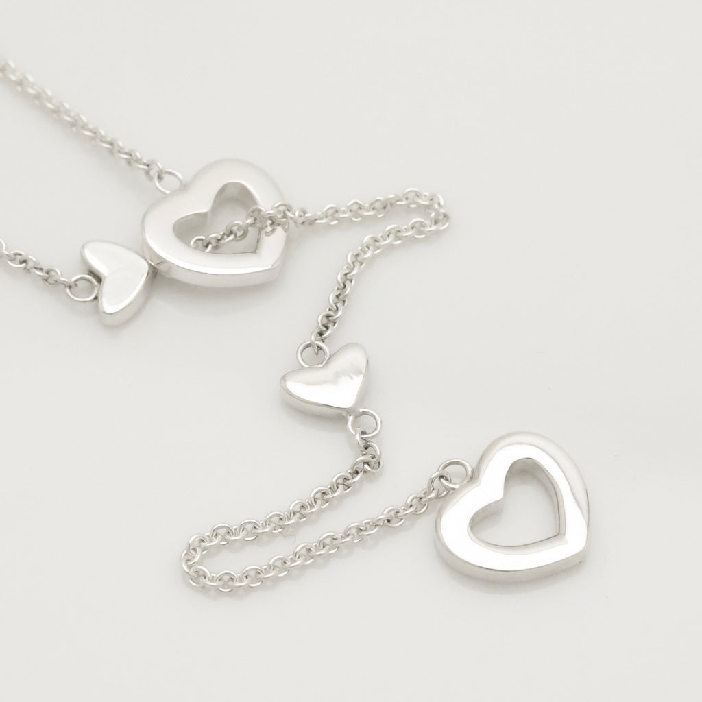 TIFFANY&Co. ハート リンク ラリアット ネックレスAG925