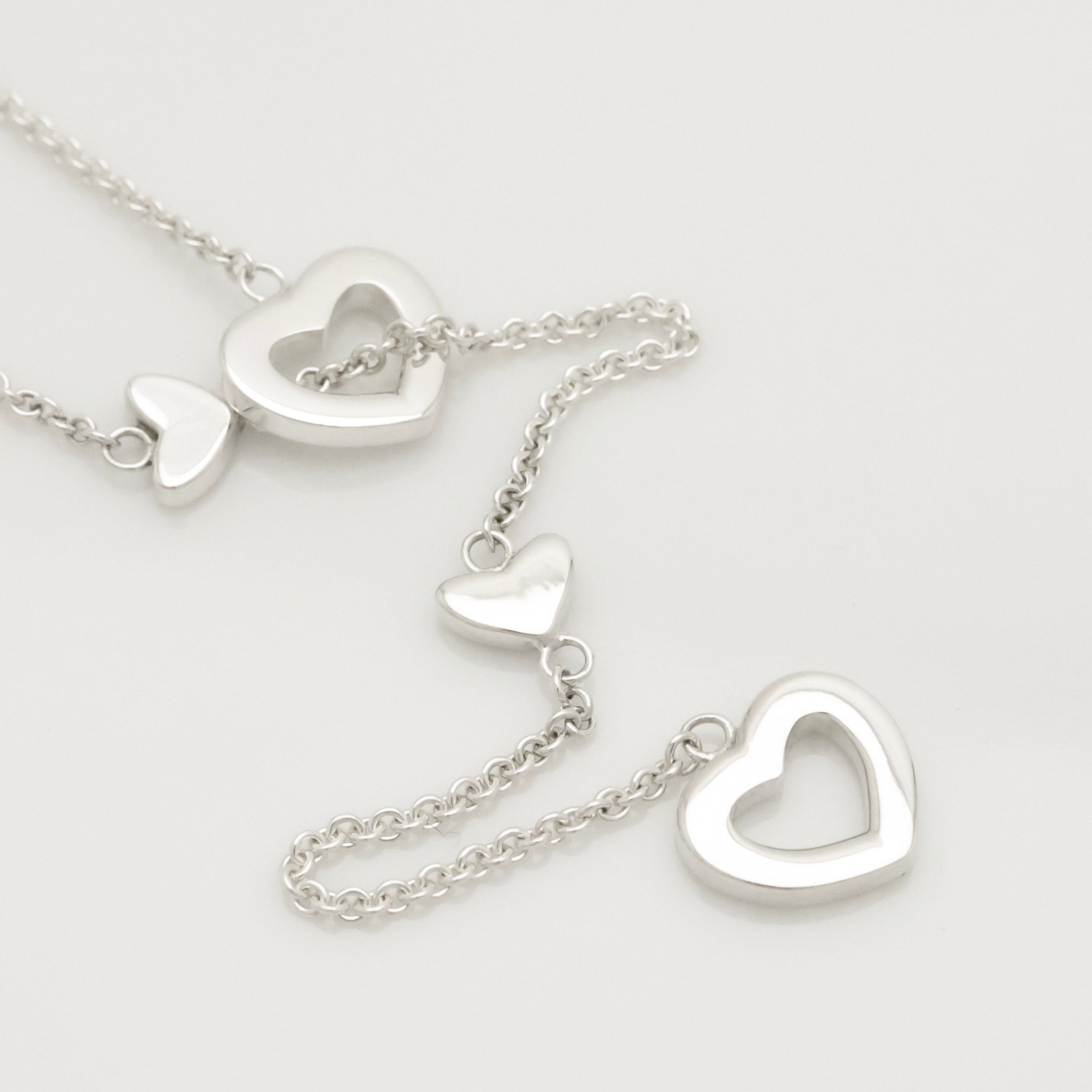 TIFFANY&Co. ハート リンク ラリアット ネックレスAG925