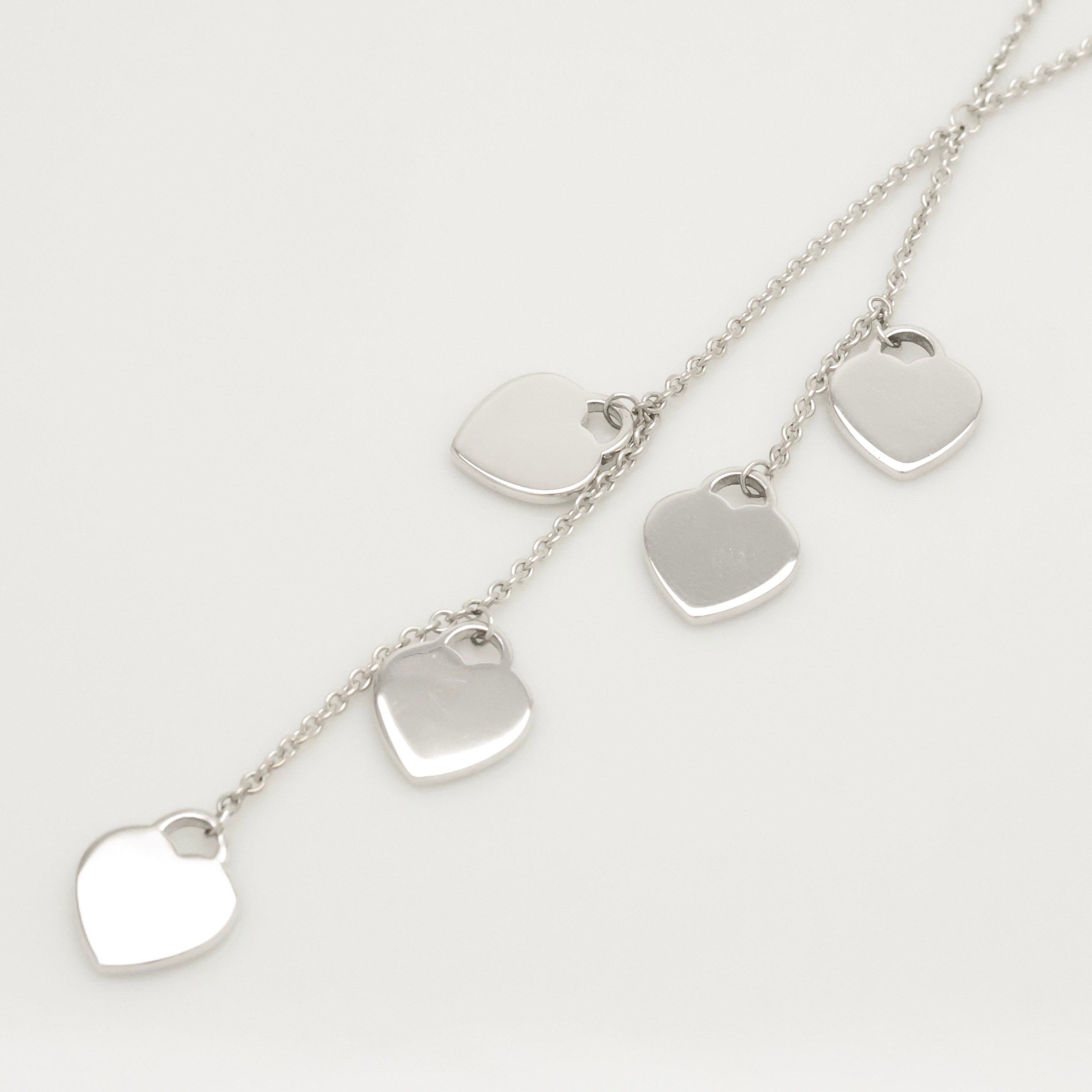 TIFFANY&Co. リターントゥ ティファニー ファイブ ハート ダク ダングル ネックレス AG925