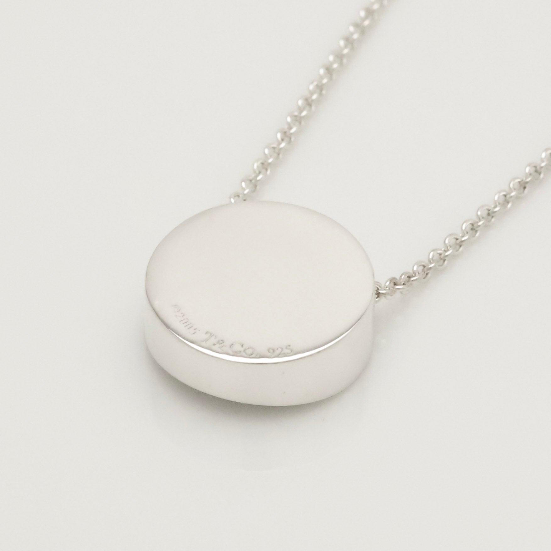 Tiffany & Co. 1837 Concave Circle Necklace Sterling Silver 925