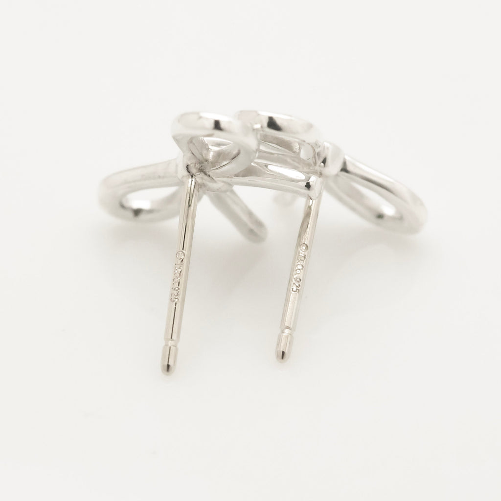 TIFFANY&Co. リボン ボウ スタッド ピアス AG925