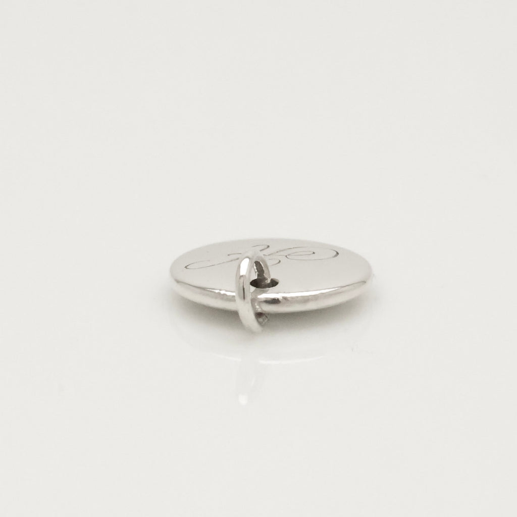 TIFFANY&Co. ノーツ レター アルファベット イニシャル H ディスク チャーム AG925