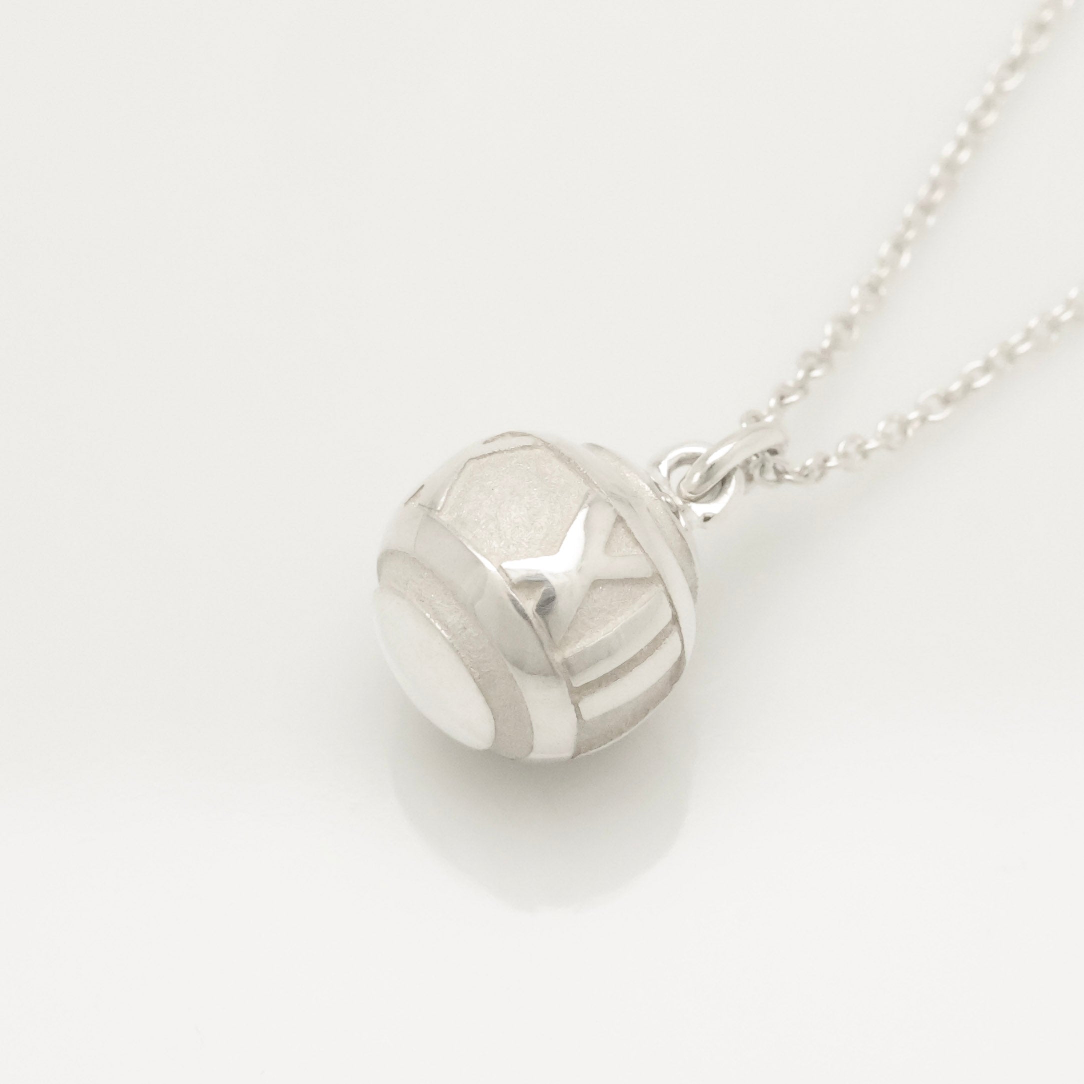 Tiffany & Co. Atlas Sphere Ball Pendant Necklace Pendant Sterling Silver 925 