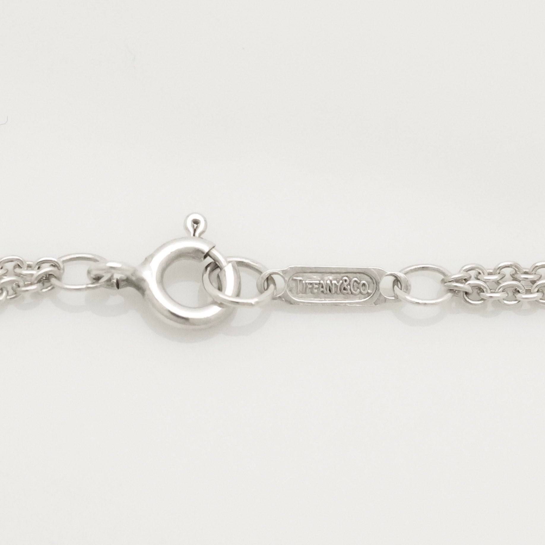 Tiffany & Co. Infinity Double Chain Necklace Sterling Silver 925