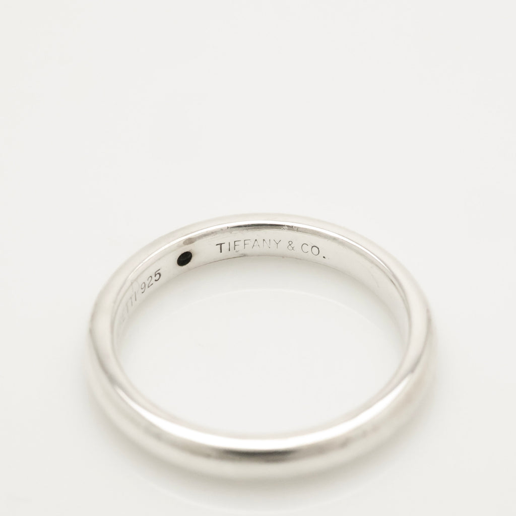Tiffany & Co. Diamond Stacking Band Ring  Sterling Silver 925 
