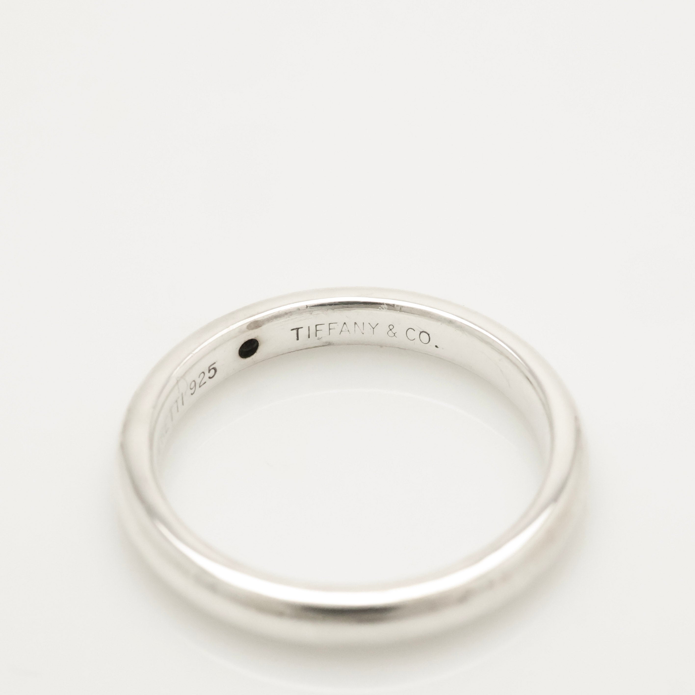 Tiffany & Co. Diamond Stacking Band Ring  Sterling Silver 925 