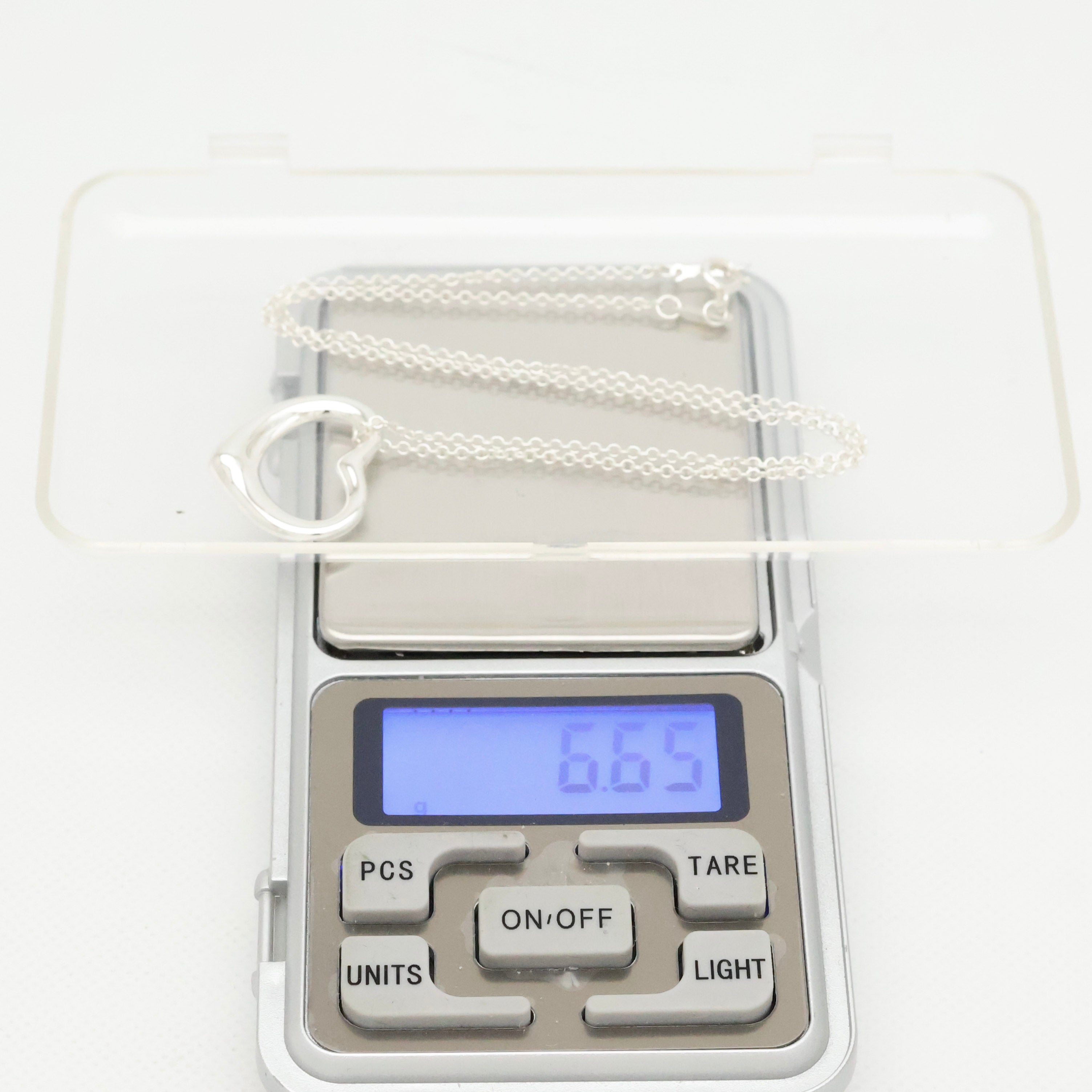 TIFFANY&Co. オープンハート 22mm エルサペレッティ ネックレス AG925