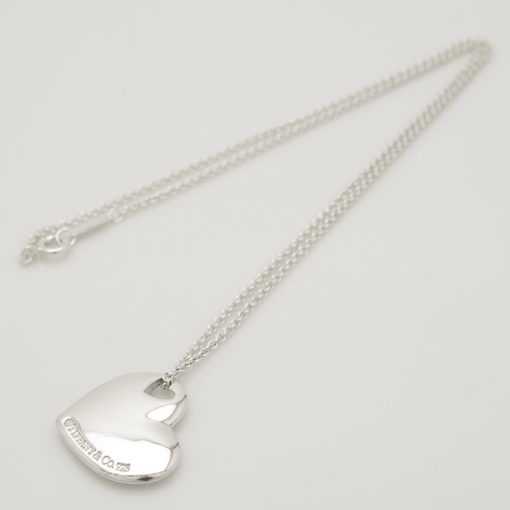 TIFFANY&Co. 2 ハート ステンシル カットアウト ネックレス AG925