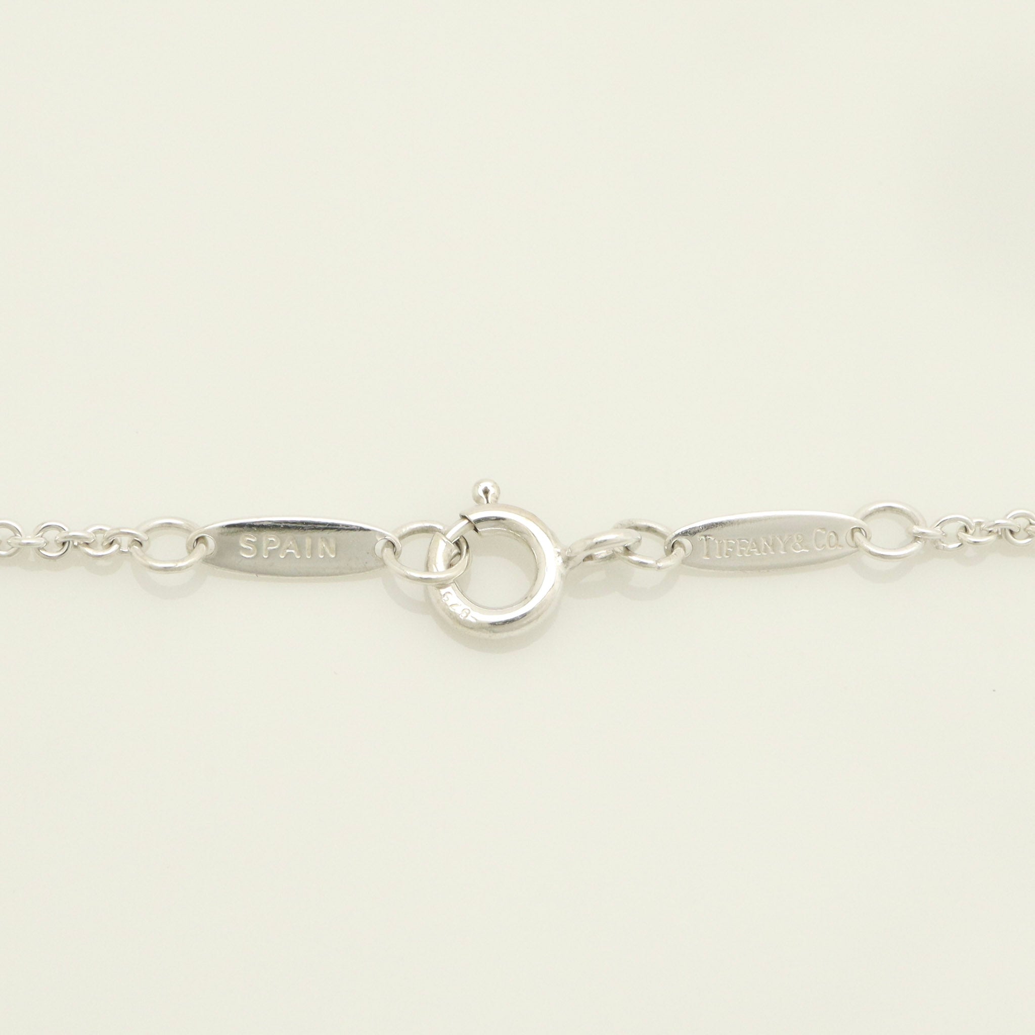  Tiffany & Co. Peretti Triple Open Heart Lariat Necklace Sterling Silver 925 