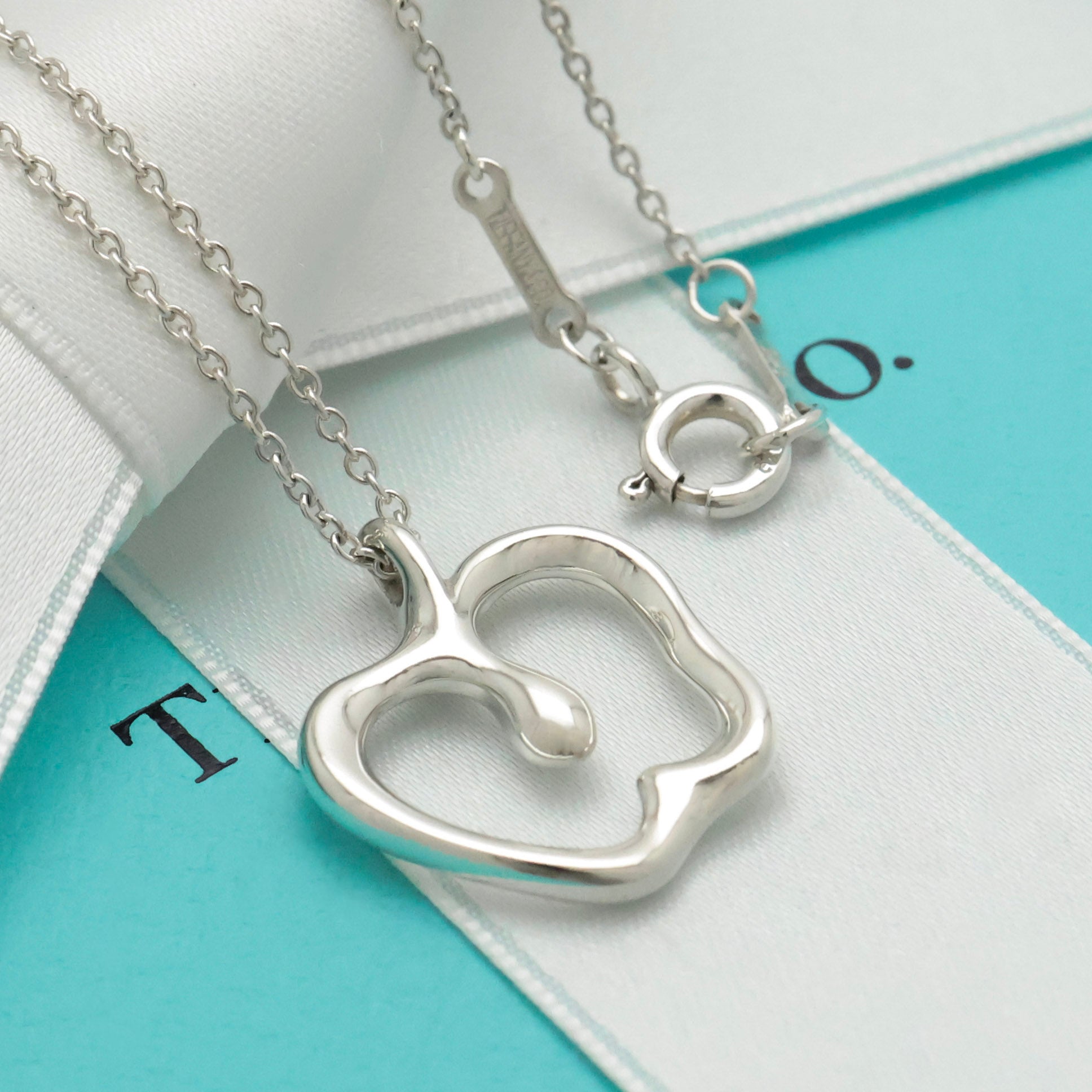 Tiffany & Co. Peretti Apple Necklace Pendant  Sterling Silver 925 