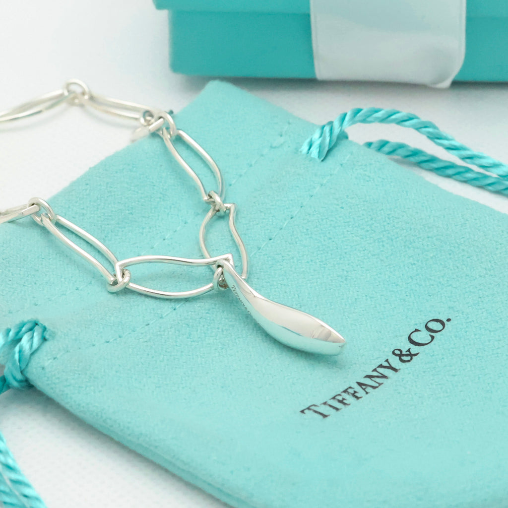 Tiffany & Co. Frank Gehry Fish Charm Bracele Sterling Silver 925