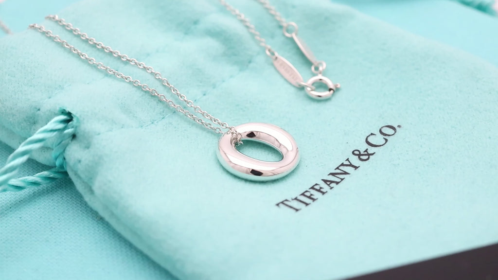 Tiffany & Co. Peretti Small Sevillana Necklace Sterling Silver 925