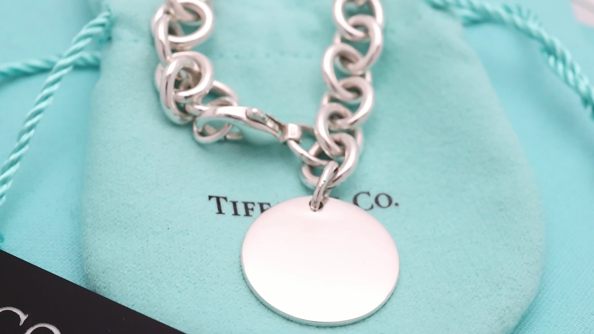 TIFFANY&Co. ラウンド タグ チェーン ブレスレット AG925