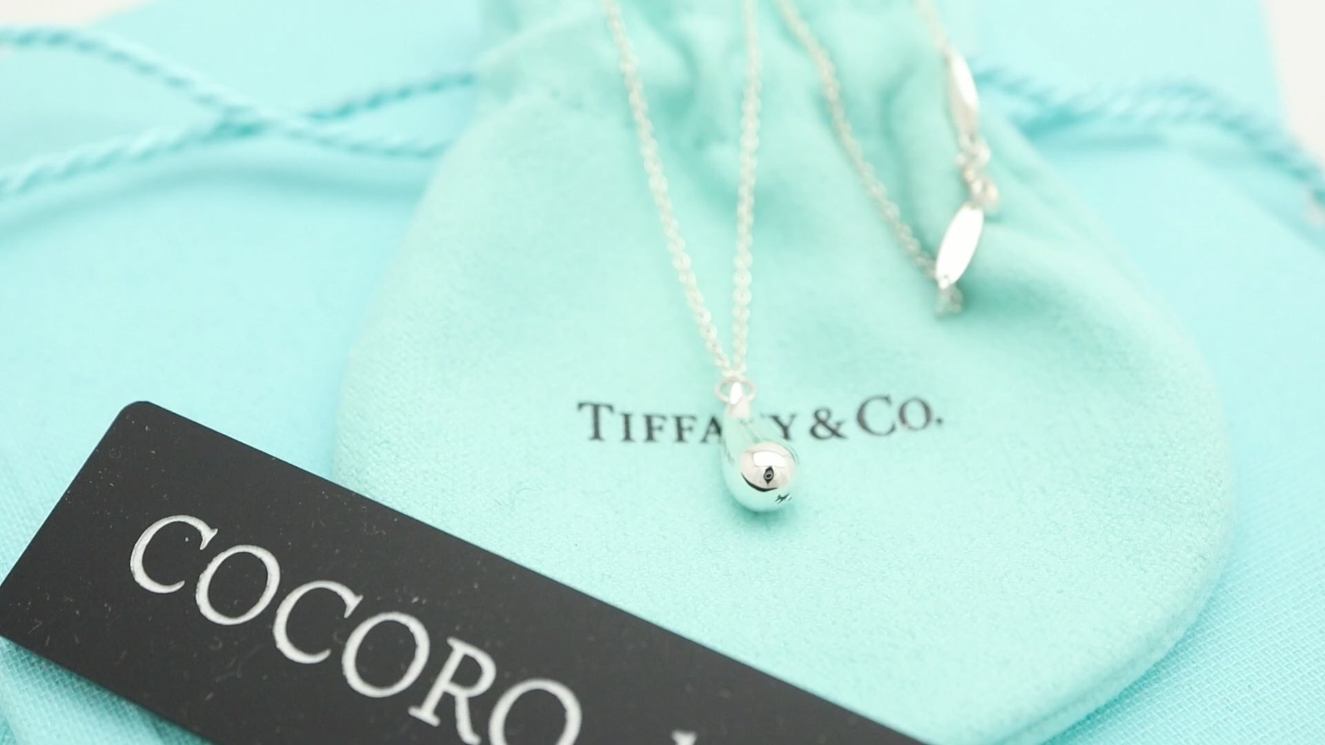 TIFFANY&Co. ティアドロップ エルサペレッティ ネックレス AG925