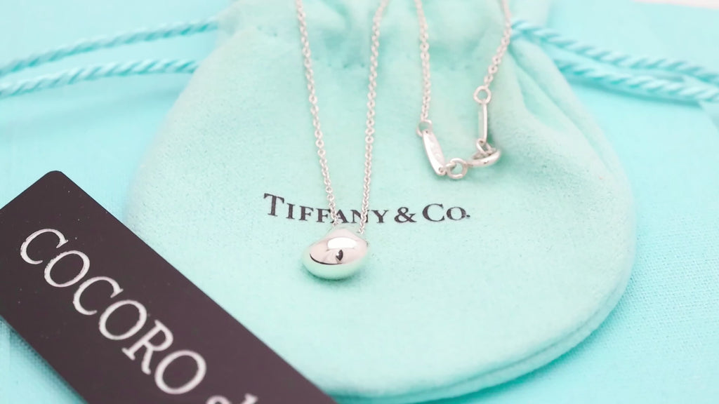 Tiffany & Co. Elsa Peretti Nugget Necklace Sterling Silver 925 