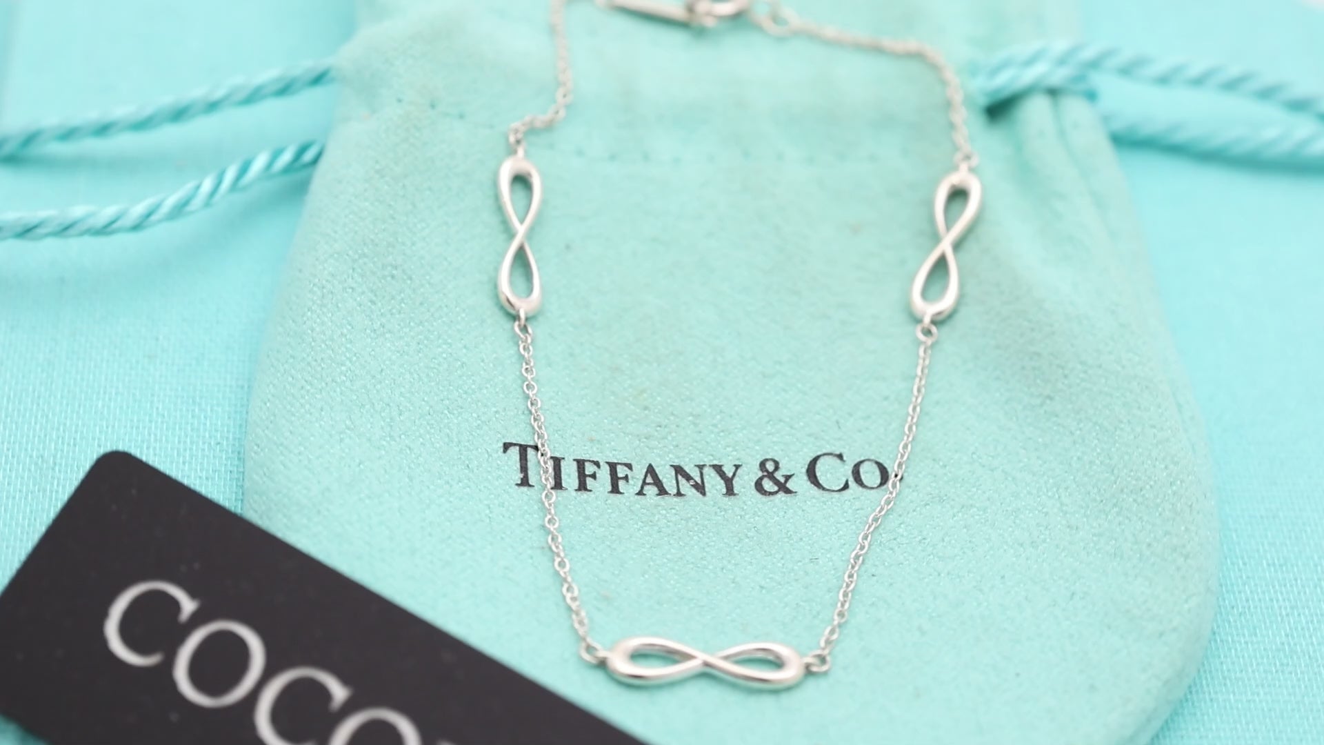 TIFFANY&Co. 3連 トリプル インフィニティ エンドレス ブレスレット AG925