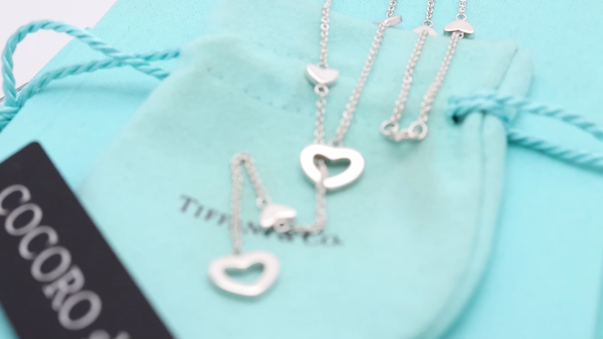 TIFFANY&Co. ハート リンク ラリアット ネックレス AG925