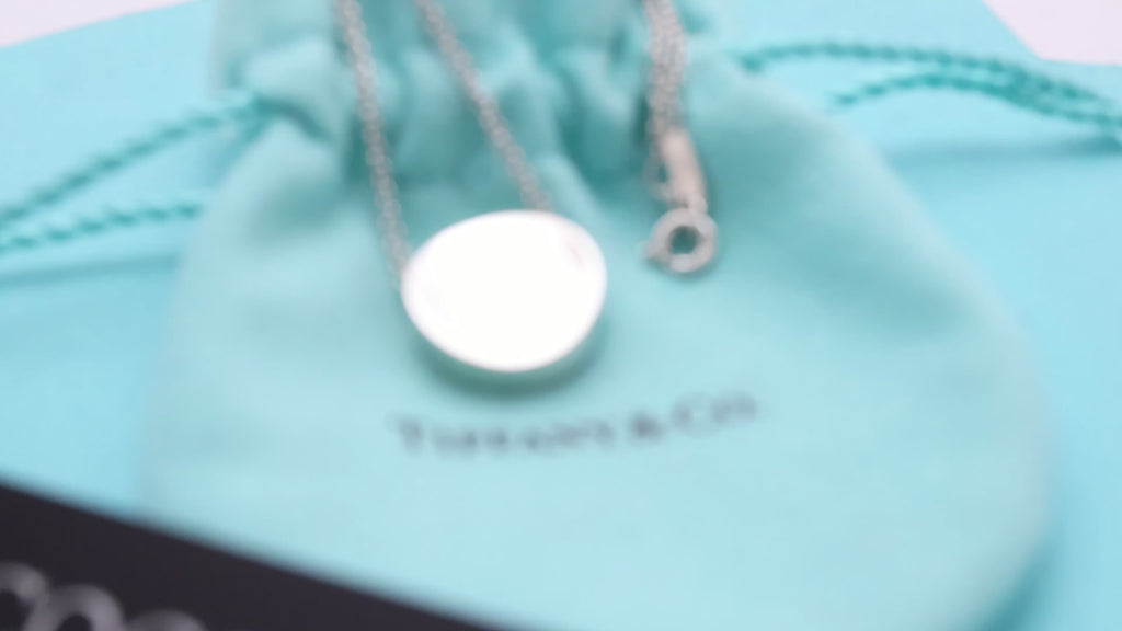 Tiffany & Co. 1837 Concave Circle Necklace Sterling Silver 925