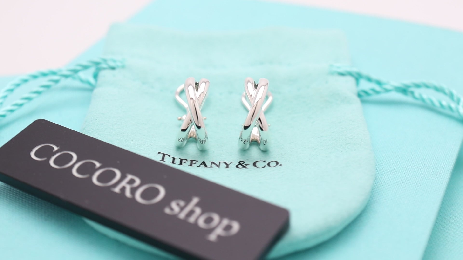 TIFFANY&Co. X クロス パロマピカソ クリップ イヤリング AG925