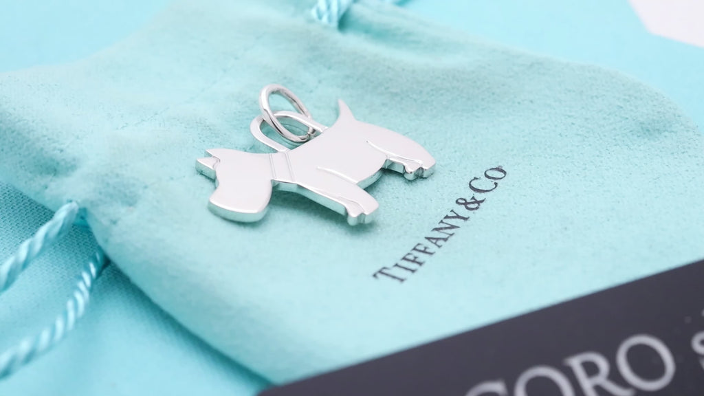 TIFFANY&Co. ドッグ テリア 犬 チャーム AG925