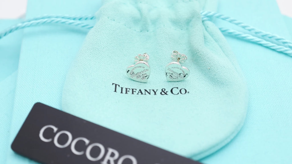 TIFFANY&Co. リターントゥ ティファニー ハート タグ スタッド ピアス AG925