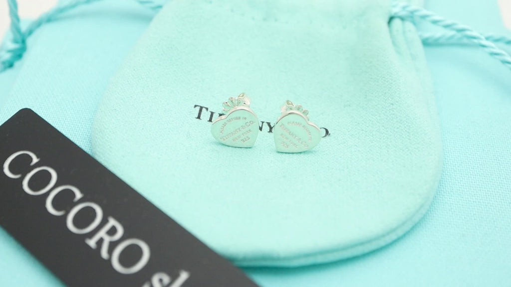 TIFFANY&Co. リターントゥ ティファニー ハート タグ スタッド ピアス AG925