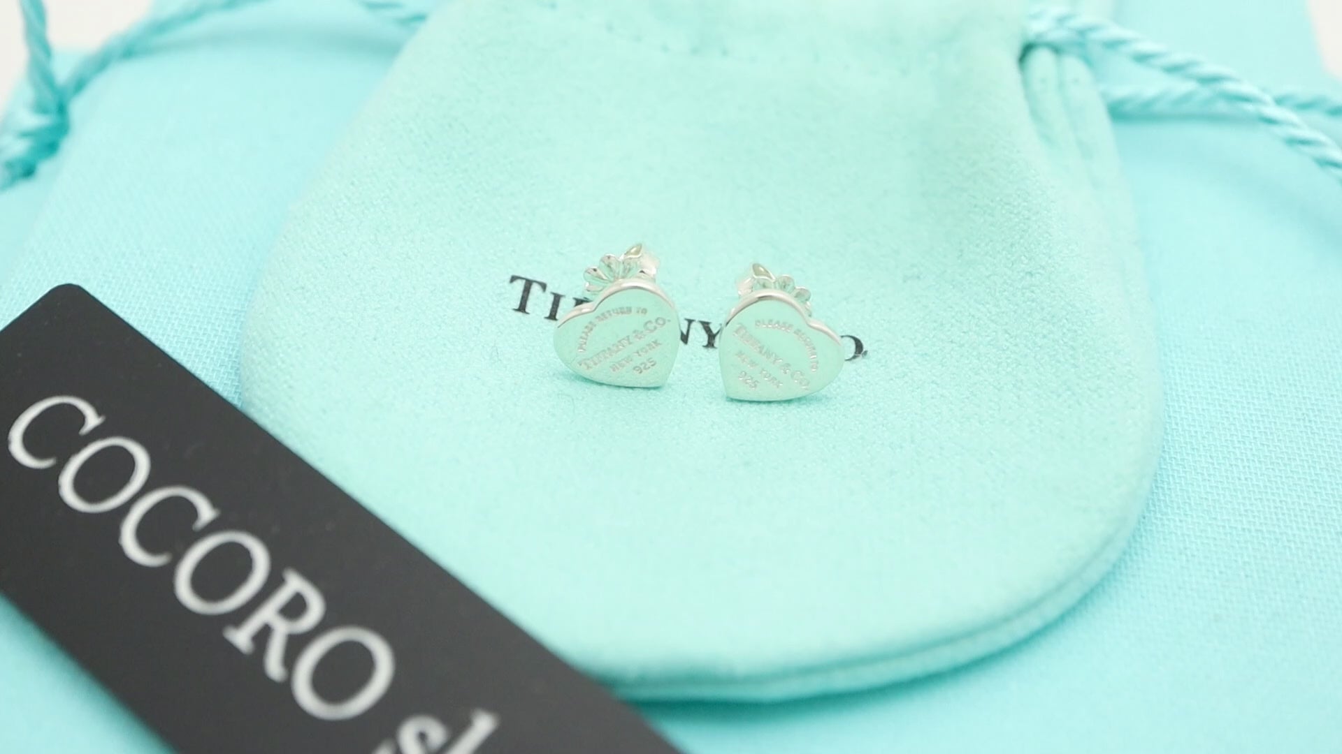 TIFFANY&Co. リターントゥ ティファニー ハート タグ スタッド ピアス AG925