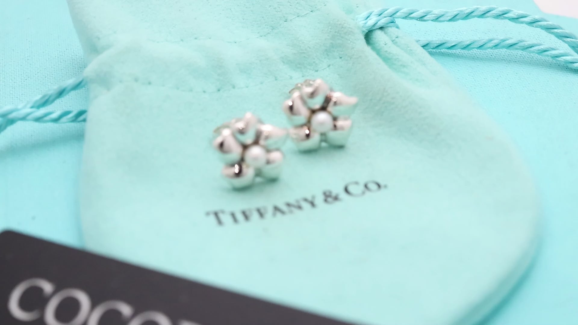 TIFFANY&Co. フラワー パール スタッド ピアス AG925