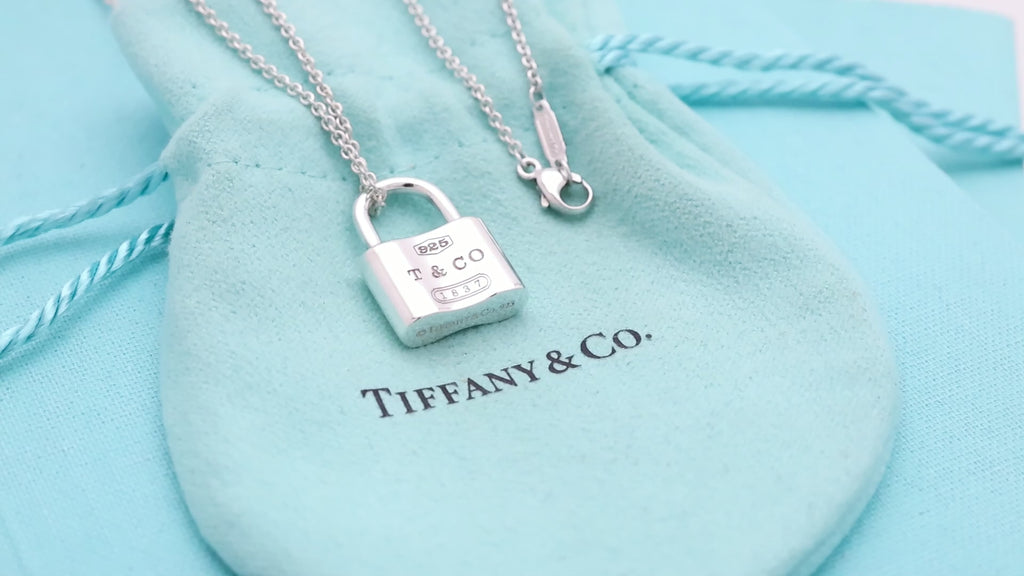 TIFFANY&Co. 1837 カデナ ロック チャーム ネックレス AG925