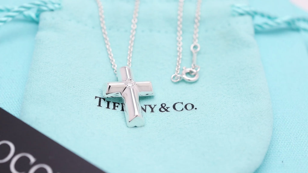 TIFFANY&Co. パロマピカソ テンダネス クロス 1Pダイヤモンド パロマピカソ ネックレス AG925