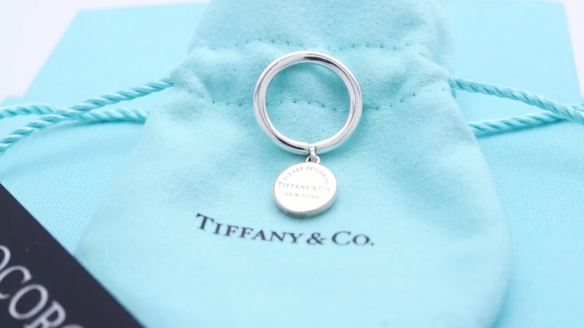 TIFFANY&Co. リターントゥ ティファニー ラウンド タグ ルベドメタル リング 7 号 AG925