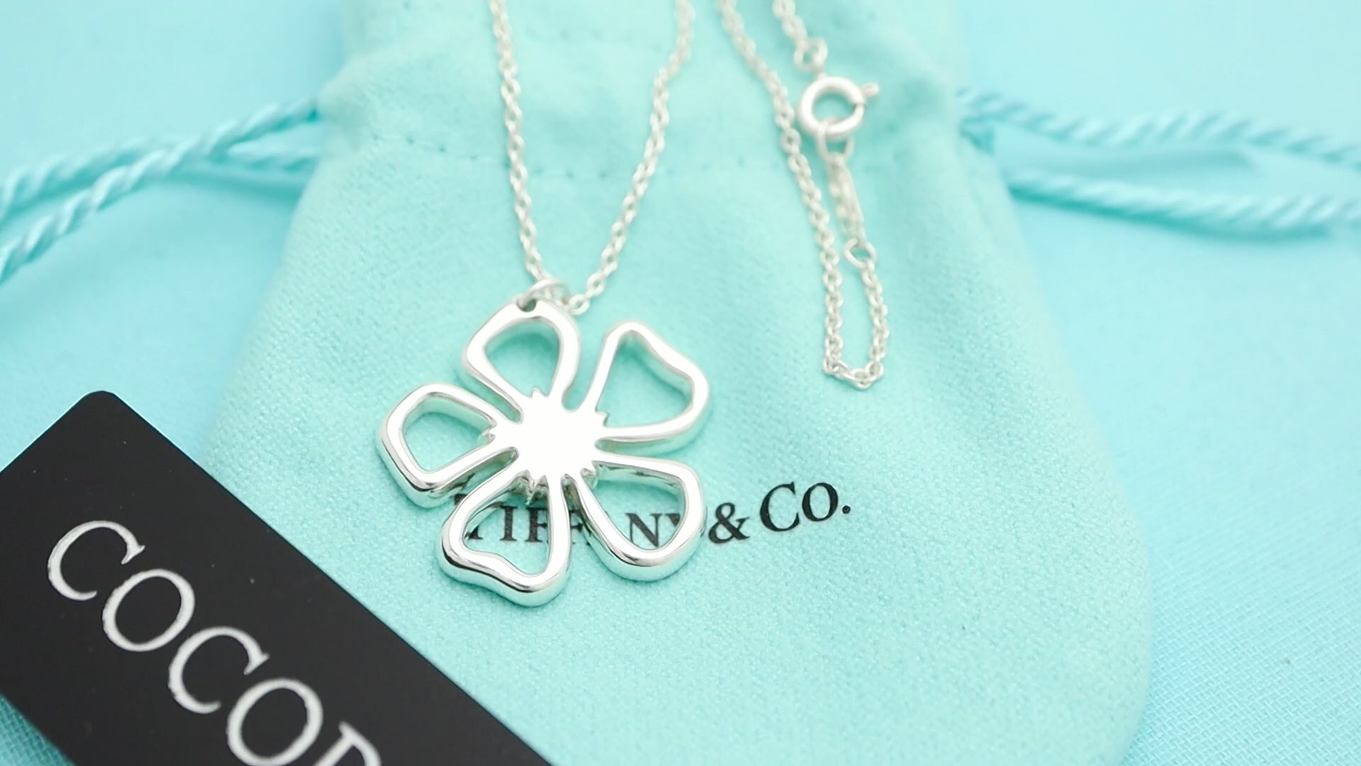 TIFFANY＆Co. ハイビスカス フラワー ネックレス AG925