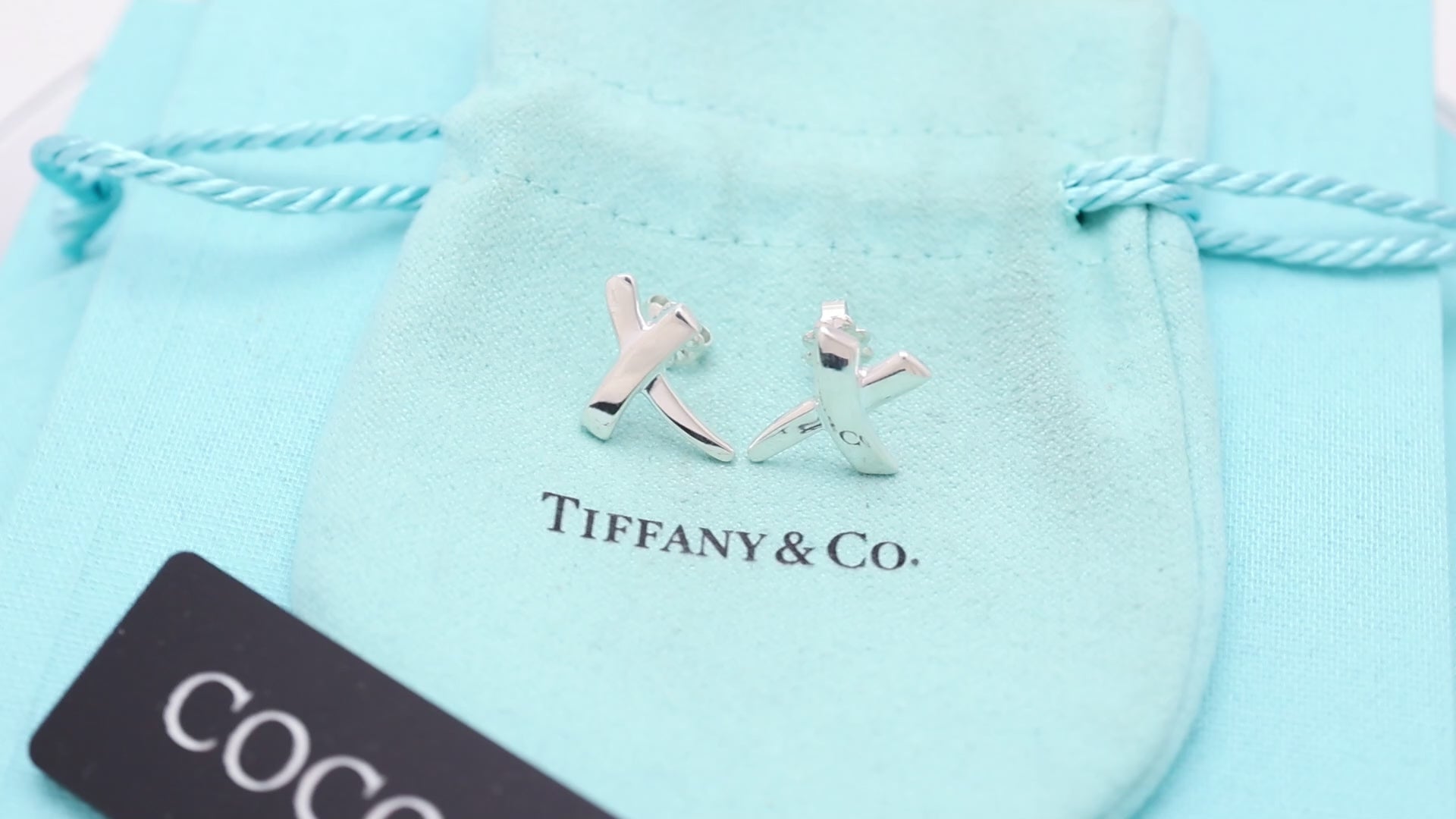 TIFFANY&Co. キス クロス パロマピカソ スタッド ピアス AG925