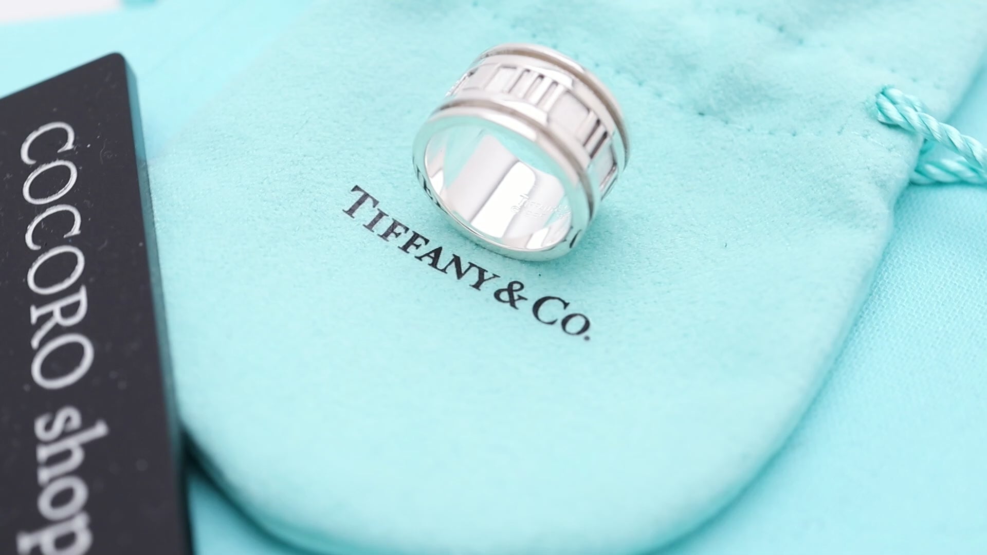 Tiffany & Co. Atlas Wide Ring Size 4.5- 5 Sterling Silver 925