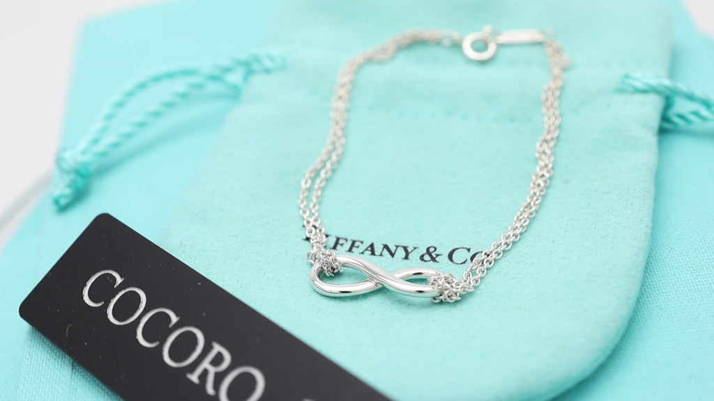 TIFFANY&Co. インフィニティ ダブル チェーン ブレスレット AG925