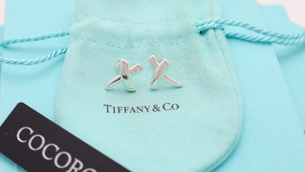 TIFFANY&Co. キス クロス パロマピカソ スタッド ピアス AG925