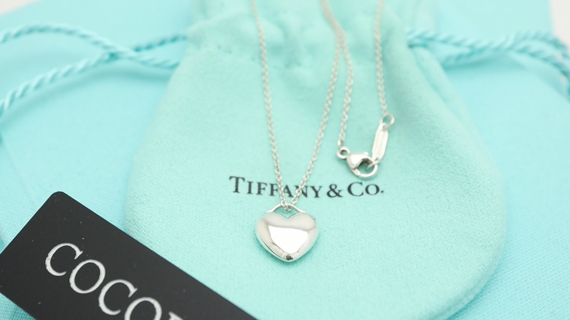 TIFFANY&Co. ドロップ ハート ネックレス AG925