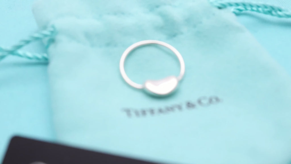 Tiffany & Co. Elsa Peretti Bean Ring Sterling Silver 925