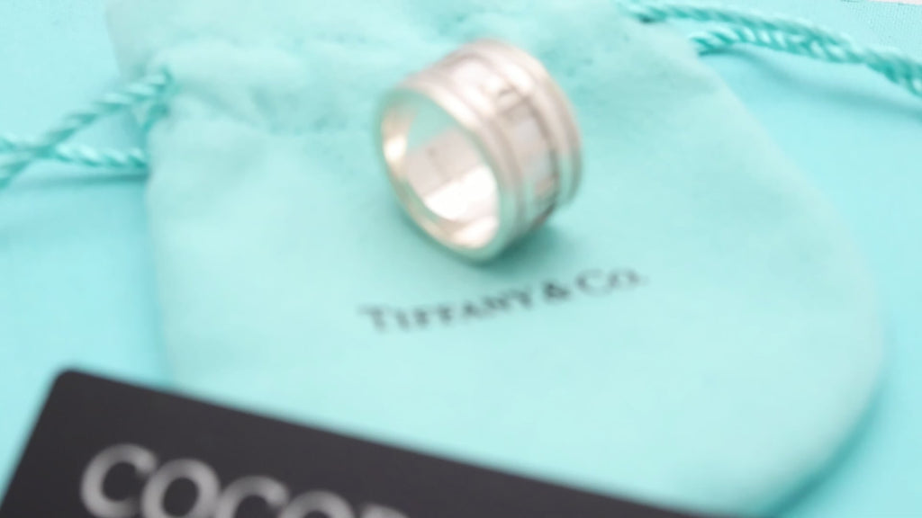 Tiffany & Co. Atlas Wide Ring Size 5.5- 5.75 Sterling Silver 925